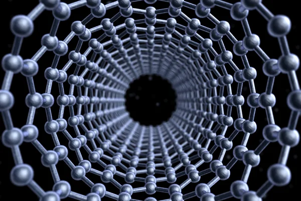 Estructura molecular del grafeno — Foto de Stock