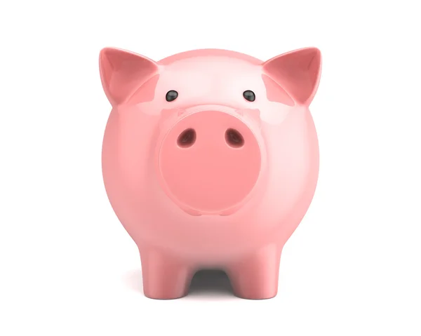 Piggy bank geïsoleerd op witte achtergrond — Stockfoto