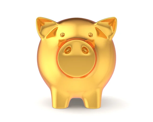 Gouden piggy bank — Stockfoto