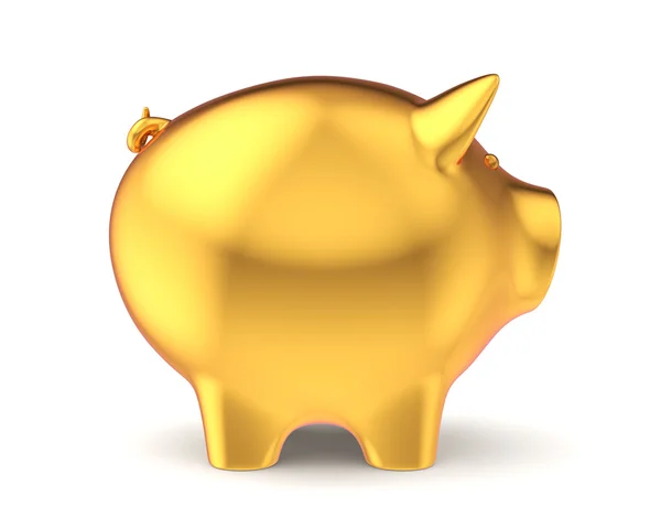 Gouden piggy bank — Stockfoto