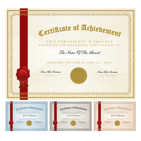 Modèle de certificat — Image vectorielle