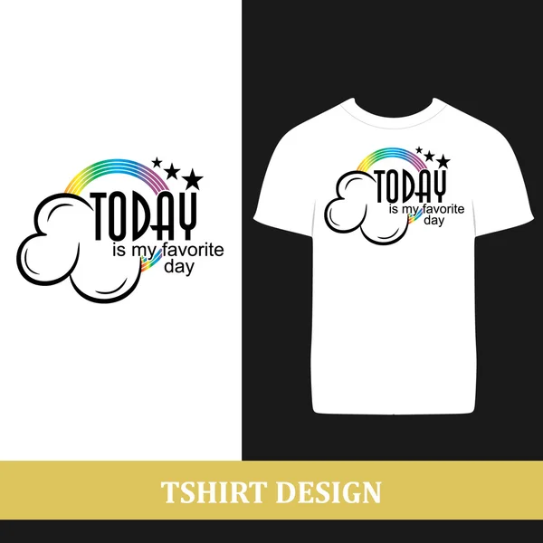 Design della maglietta — Vettoriale Stock