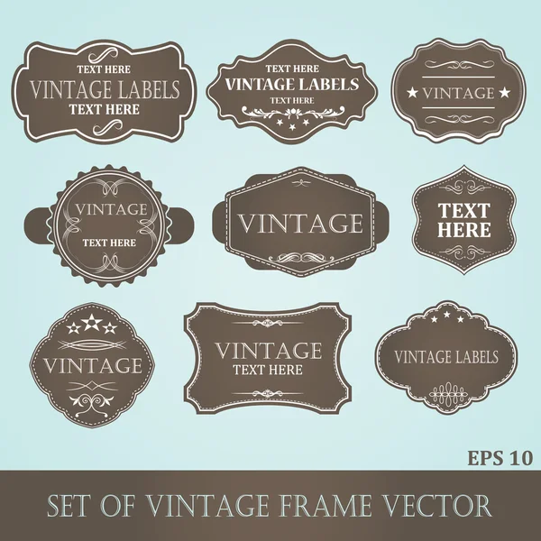Çerçeveler vintage etiket