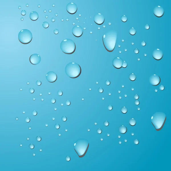 drops of cool in blue background