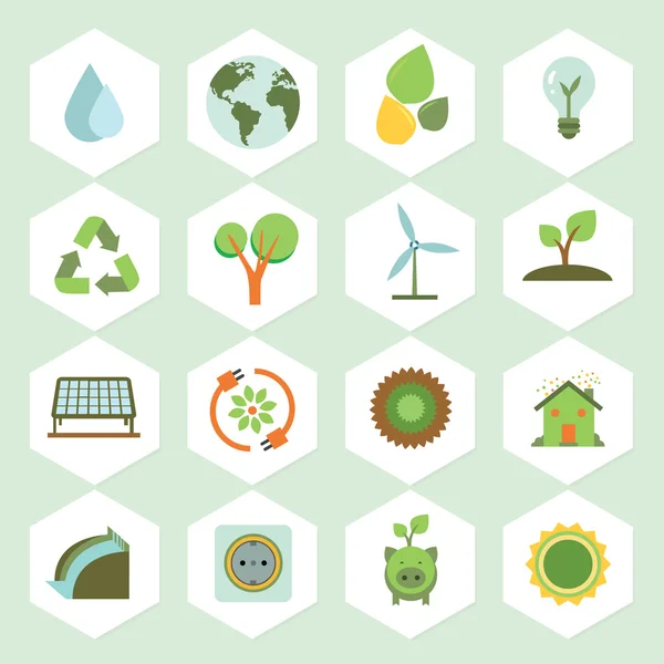 Icono de ecología — Vector de stock