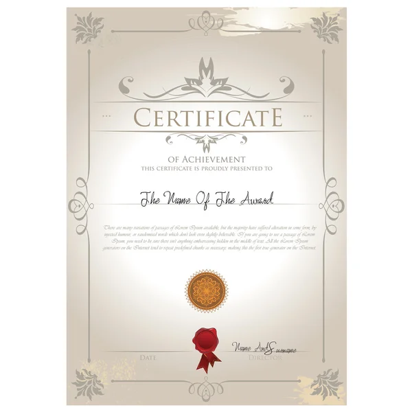 Certificate template — Stock Vector