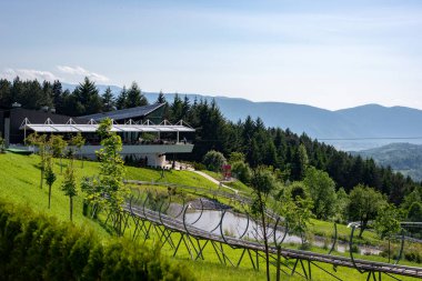 Dağ köylü güzel bir manzara.