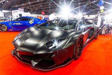 Dekore, Bangkok uluslararası Auto Salon 2016 yılında araba yarış tasarım durumu