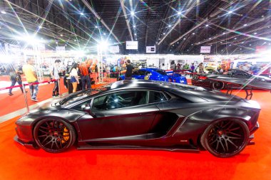 Dekore, Bangkok uluslararası Auto Salon 2016 yılında araba yarış tasarım durumu
