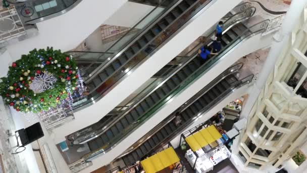 Bangkok Tailândia Dezembro 2020 Pessoas Bruxas Shopping Center Durante Covid — Vídeo de Stock