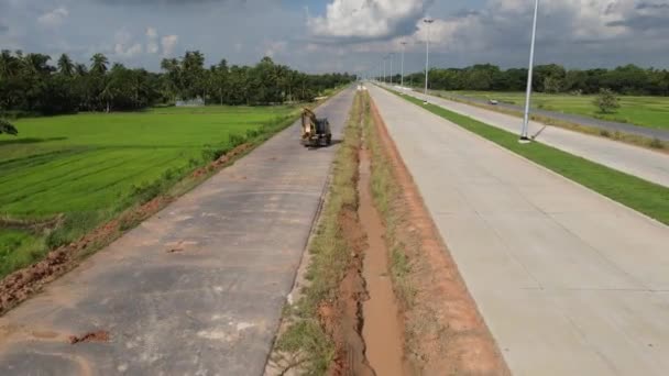 Nakhon Ratchasima Tailandia Jul 2020 Sitio Construcción Carreteras Puentes — Vídeos de Stock