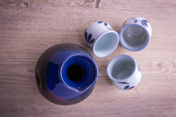 Japanese Sake drinking set — Stock Photo, Image