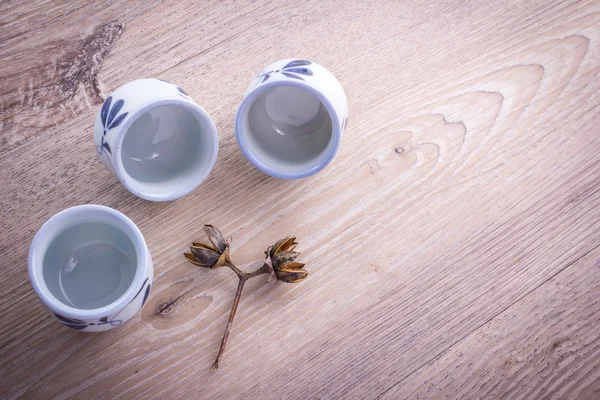 Prázdné čaj pít sada — Stock fotografie