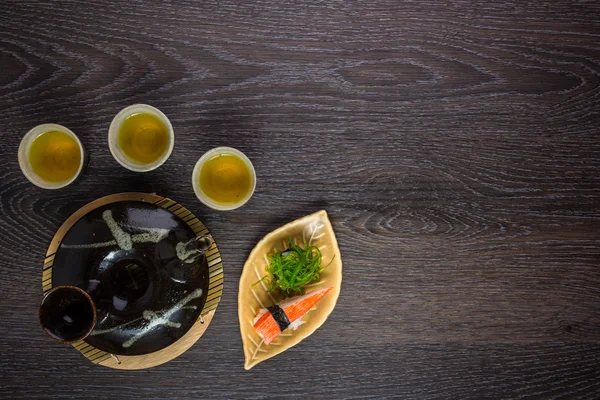 Juego de té y sushi — Foto de Stock