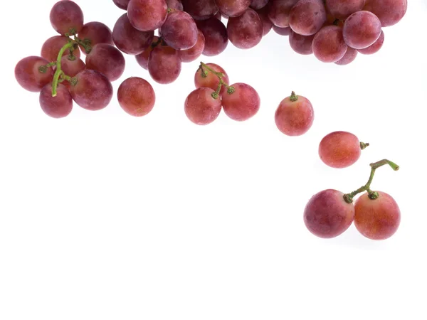 Uva roja aislada sobre blanco — Foto de Stock