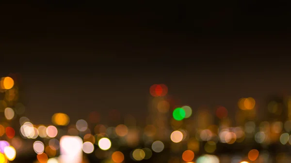 Streszczenie bokeh w city scape tło — Zdjęcie stockowe