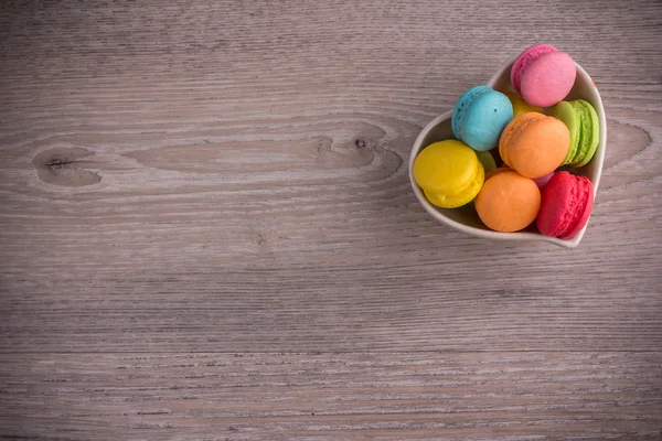 Färgglada macaroons — Stockfoto