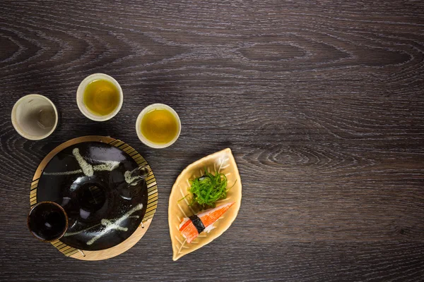 Juego de té y sushi — Foto de Stock