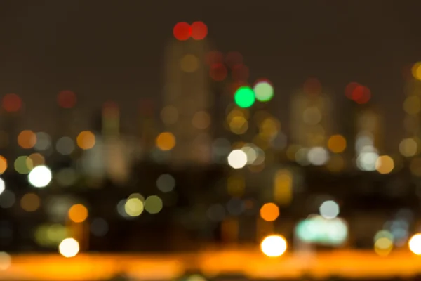 Streszczenie bokeh w city scape tło — Zdjęcie stockowe