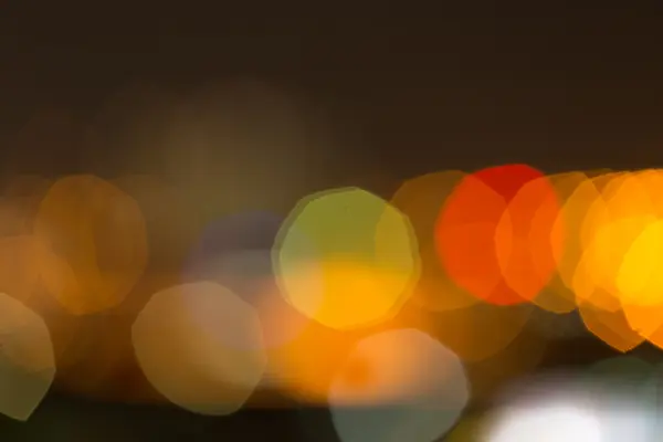 Abstract bokeh in city scape background — Stock Photo, Image