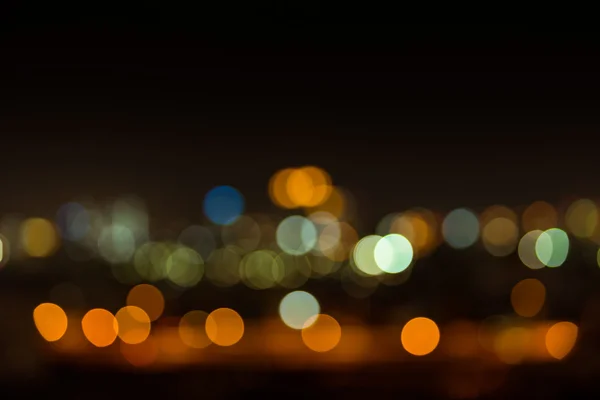 Streszczenie bokeh w city scape tło — Zdjęcie stockowe