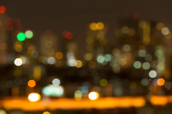 Streszczenie bokeh w city scape tło — Zdjęcie stockowe