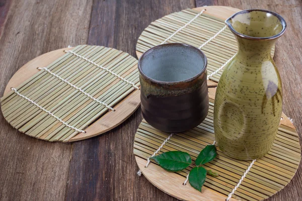 Japanese Sake drinking set — Stock Photo, Image