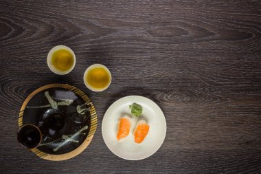 çay seti ve suşi