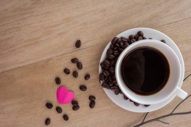 Bir fincan espresso kahve. 