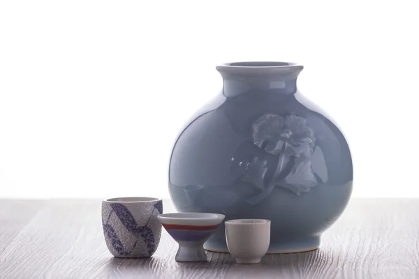 Japanese Sake drinking set — Stock Photo, Image