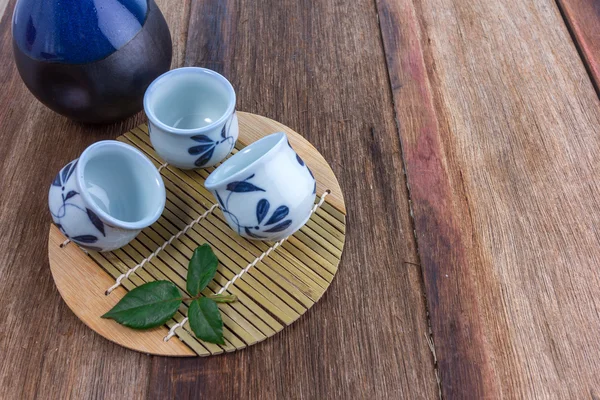 Japanese Sake drinking set — Stock Photo, Image