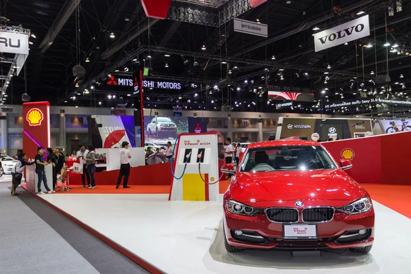 BMW car with Shell V-power Nitro plus at Thailand International — Stock Photo, Image