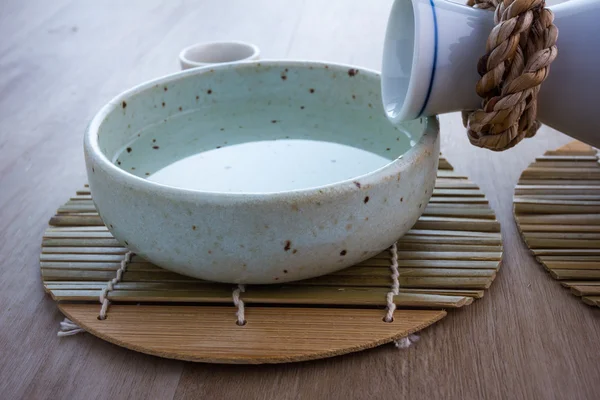 Japanse Sake drinken set — Stockfoto