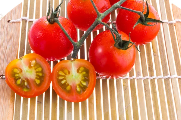 Tomates cereja frescos — Fotografia de Stock