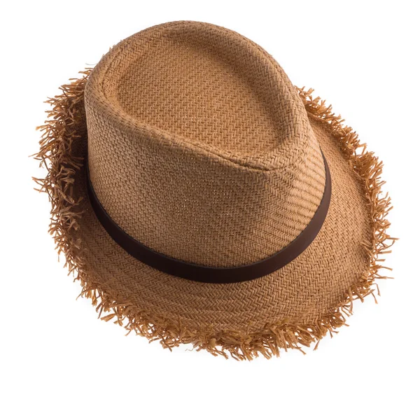 Oldukça hasır şapka izole — Stok fotoğraf
