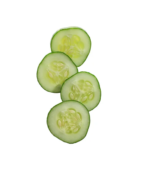 Verse plakjes komkommer — Stockfoto