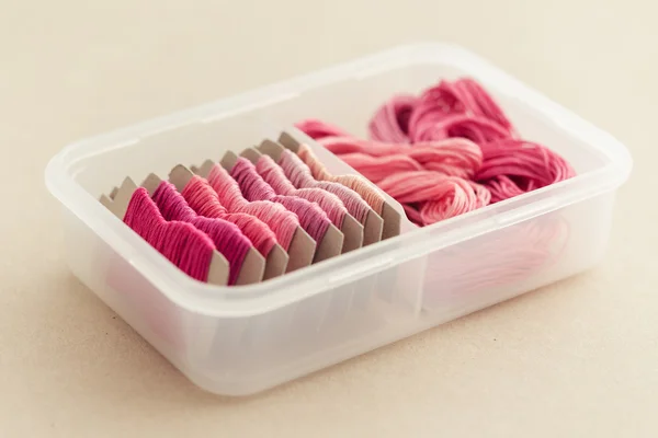 Embroidery Floss Storage — Stock Photo, Image