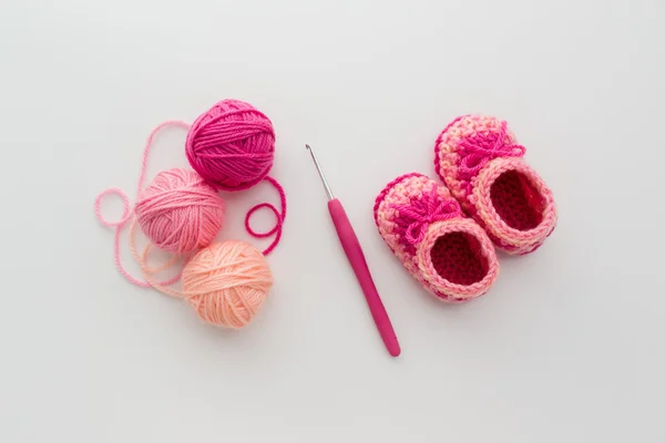 Crochet chaussons bébé — Photo