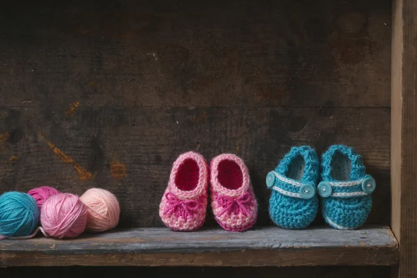 Crochet chaussons bébé — Photo