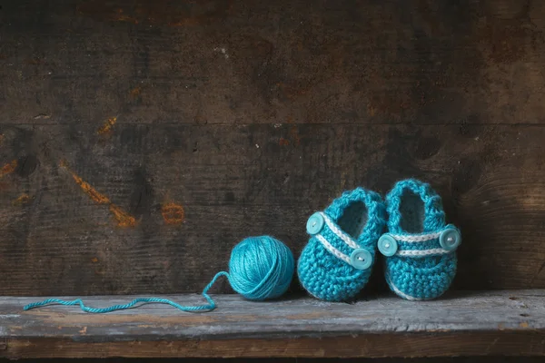 Crochet Baby Booties — Stock Photo, Image