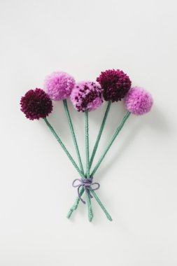 Pom Pom çiçek buketi