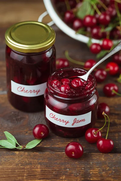 Sour Cherry Jam — Stock Photo, Image