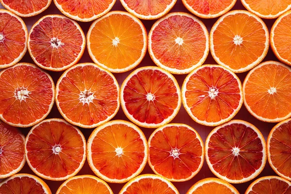 Шаблон Нарезанных Апельсинов Приготовленных Приготовления Сока — стоковое фото