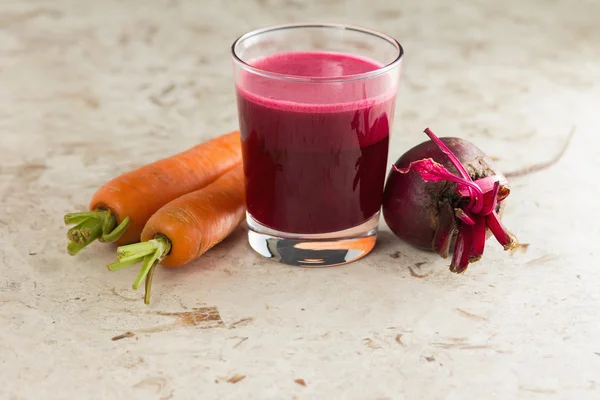 Beetroot Juice and carrot — Stock Photo, Image