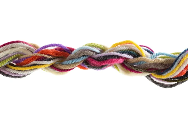 Assorted yarn, twisted — Stock Photo, Image