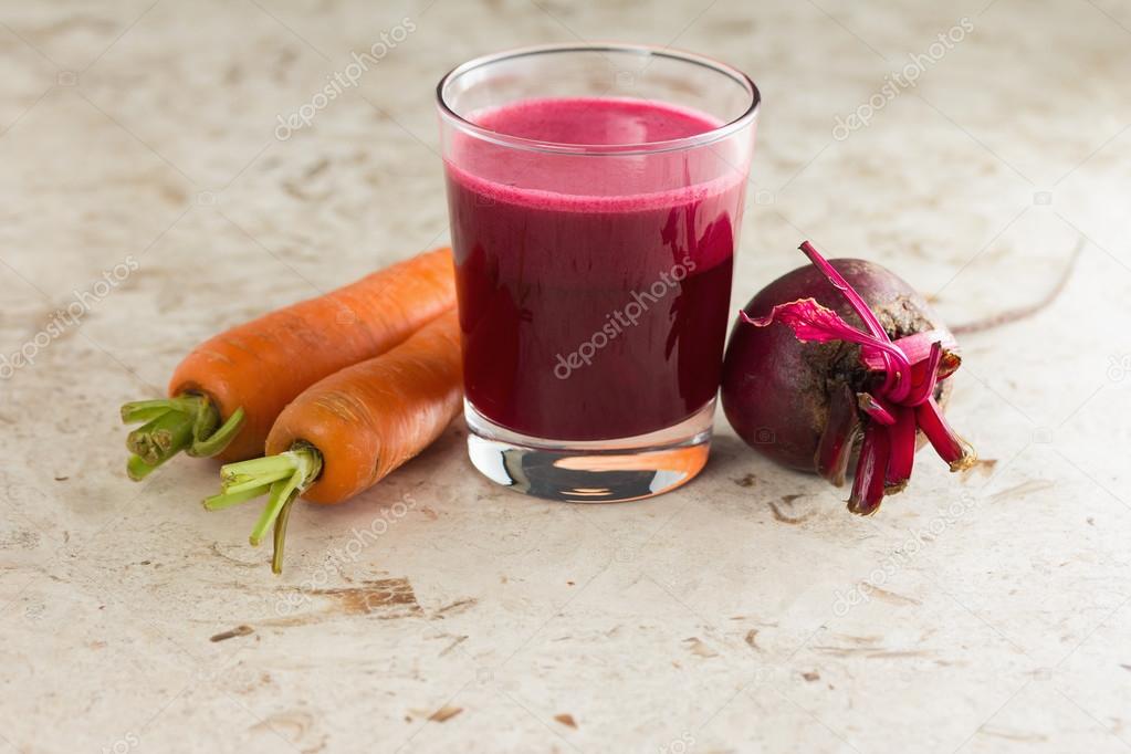 Beetroot Juice and carrot