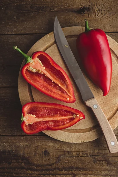 Still life of sweet red peppers — Stock Photo, Image