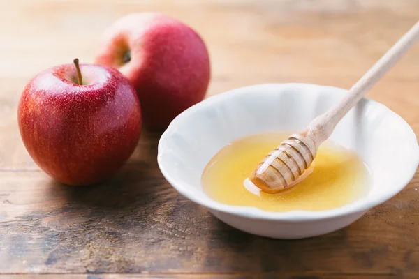 Manzana y miel — Foto de Stock