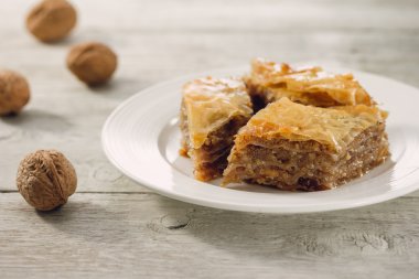 Baklava lezzetli pasta tatlı