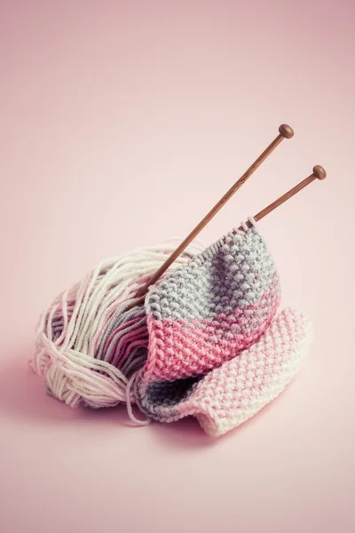 Knitting accessories close up — Stock Photo, Image